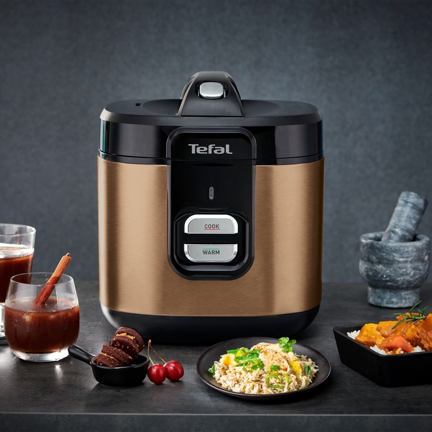 Tefal - Reiskocher COPPERTINTO 600/230V 2 l kupferfarben