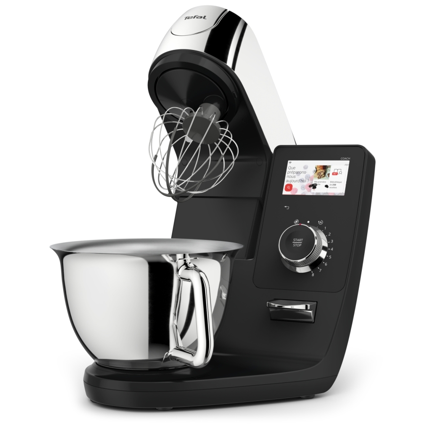 Tefal - Robot da cucina con bilancia integrata I-COACH TOUCH 1200W/230V in acciaio inox