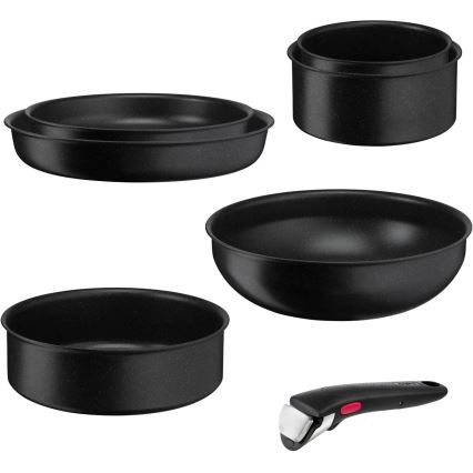 Tefal - Service d'ustensiles de cuisine 7 pce INGENIO BLACK STONE