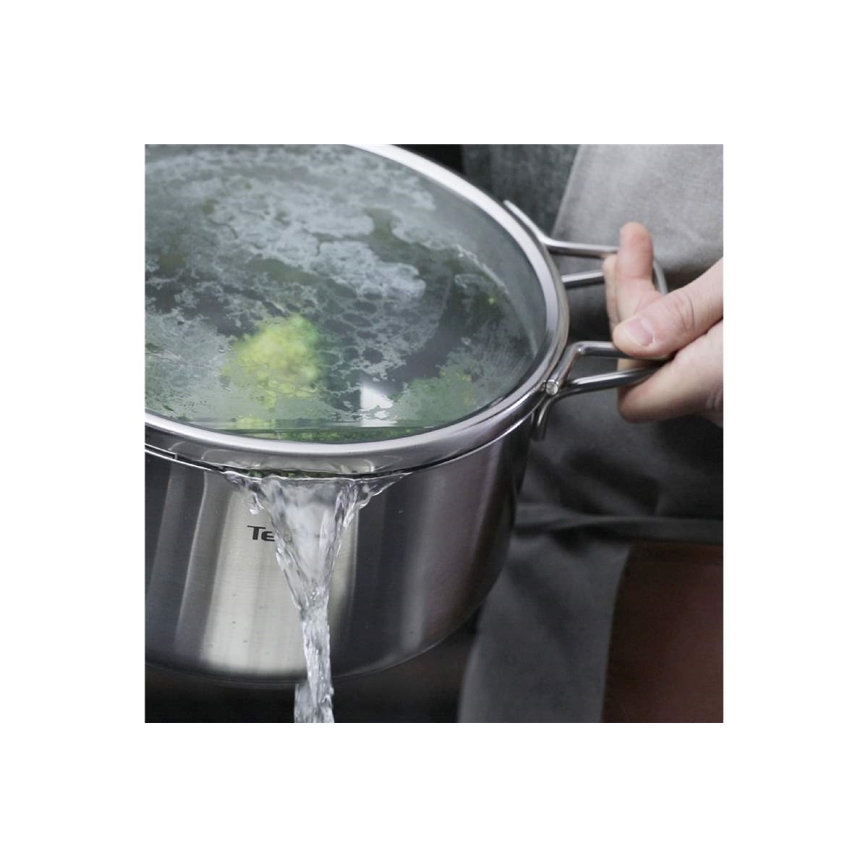 Tefal - Set di 10 pentole NORDICA in acciaio inox