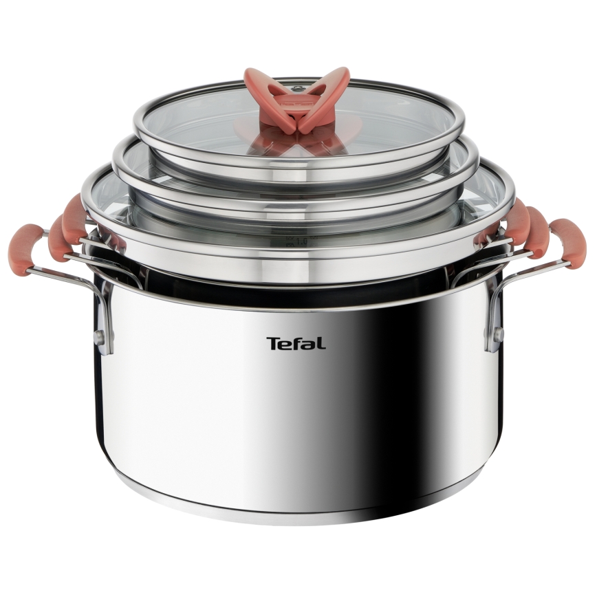 Tefal - Set di 6 pentole OPTI'SPACE