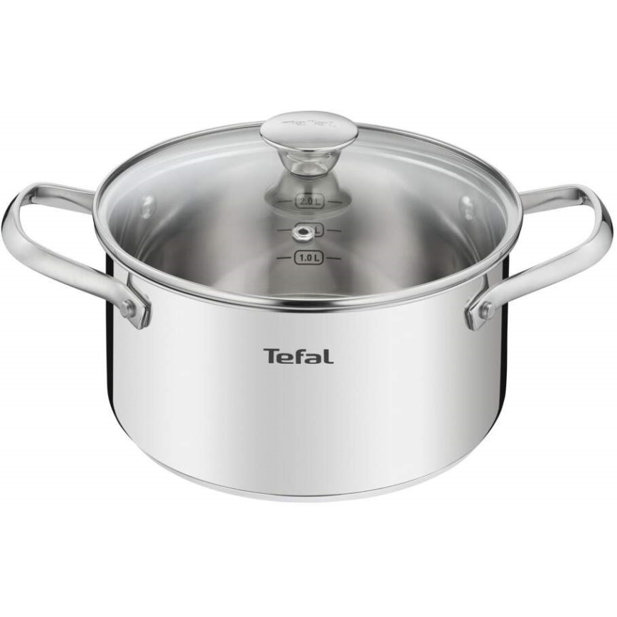 Tefal - Set di pentole 9 pz COOK EAT acciaio inossidabile