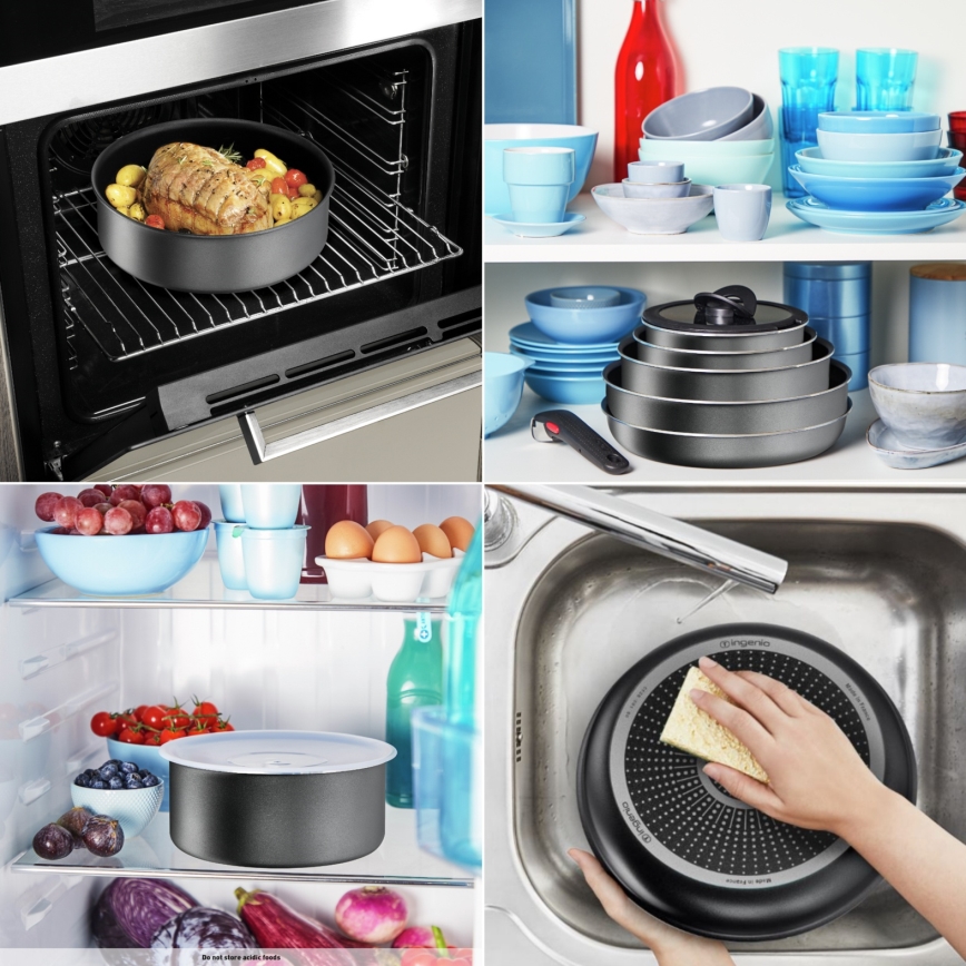Tefal - Set di pentole da 4 pezzi INGENIO XL FORCE