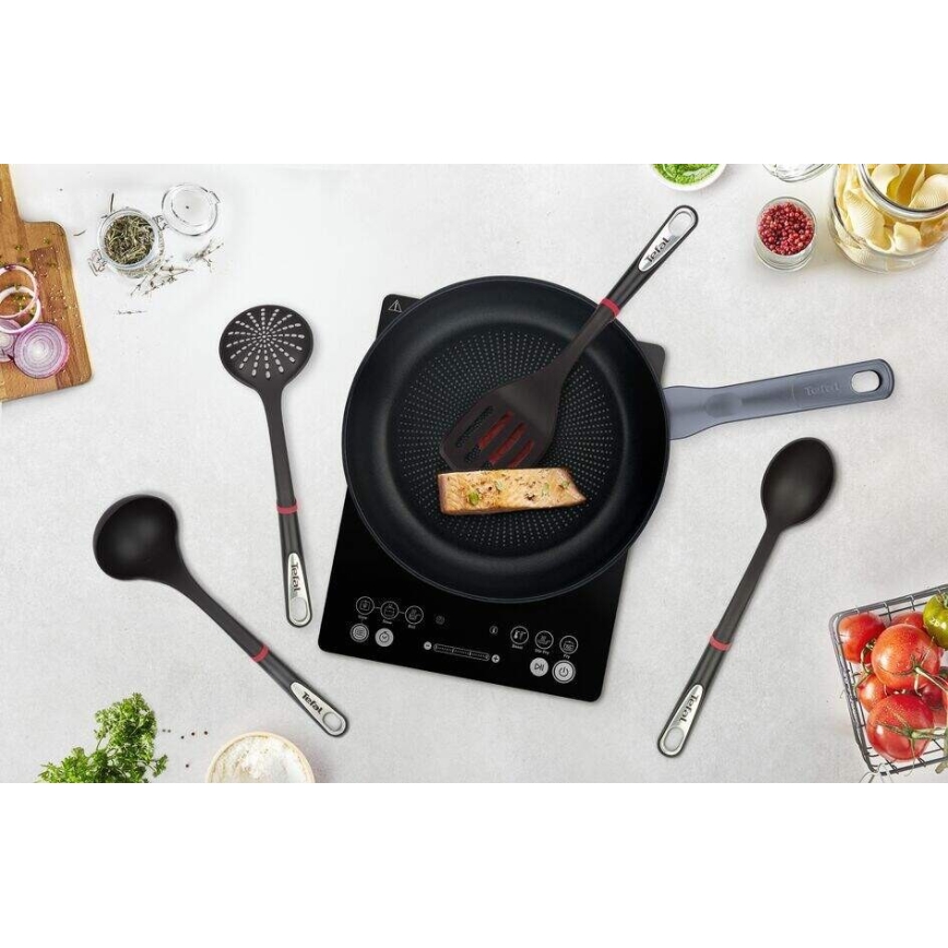Tefal - Set di utensili da cucina 4 pz INGENIO nero