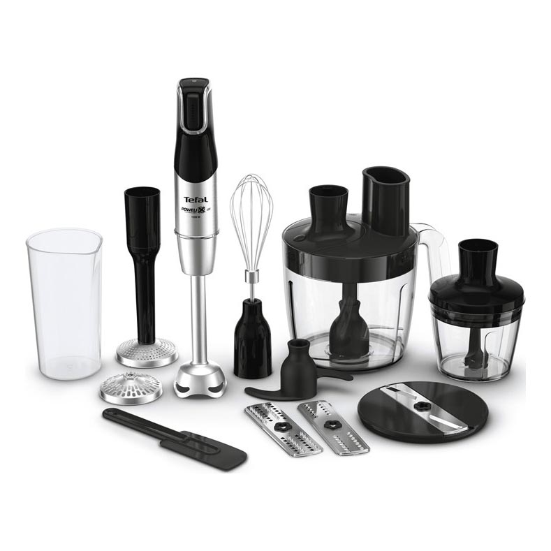 Tefal - Stabmixer INFINY FORCE PRO 5in1 1200W/230V schwarz/Edelstahl
