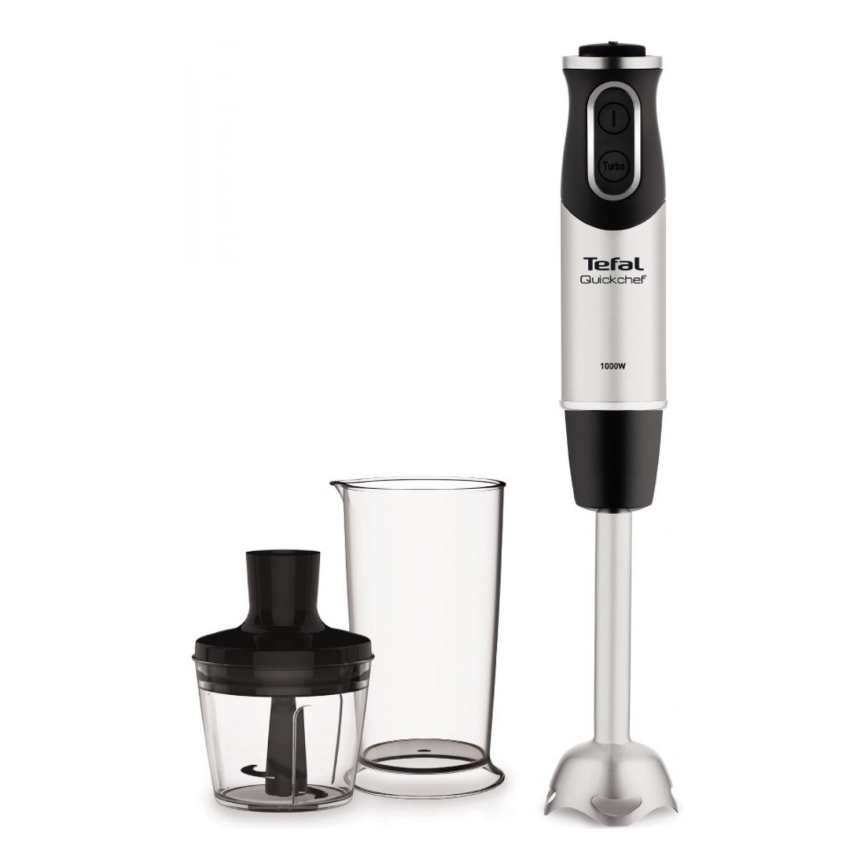 Tefal - Stabmixer QUICKCHEF 2-in-1 1000W/230V matt Chrom/schwarz