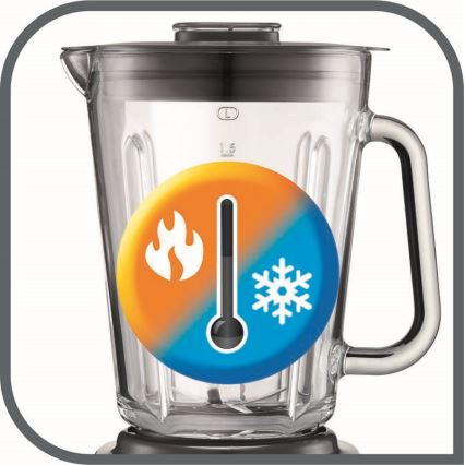 Tefal - Standmixer 2 l PERFECTMIX+ 1200W/230V matt Chrom/schwarz