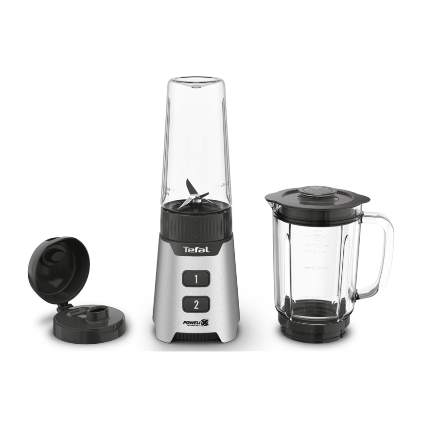 Tefal - Standmixer BLENDFORCE 400W/230V Edelstahl/schwarz