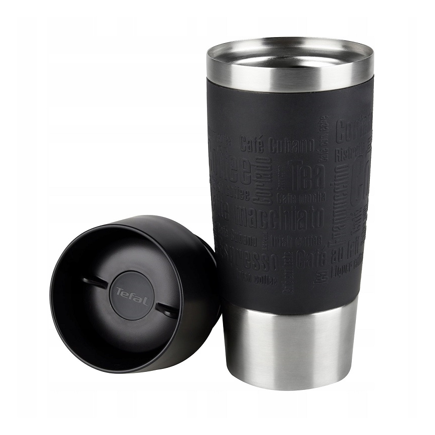 Tefal - Tazza da viaggio 360 ml TRAVEL MUG acciaio inox/nero
