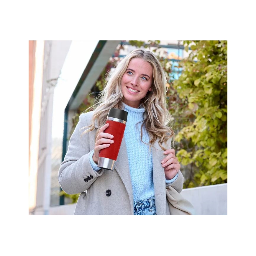 Tefal - Tazza da viaggio 500 ml TRAVEL MUG acciaio inox/rosso