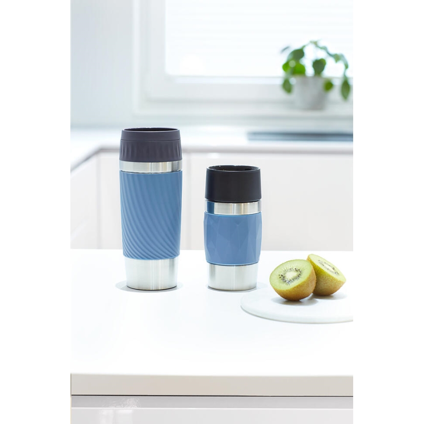 Tefal - Tazza termica 300 ml COMPACT MUG acciaio inossidabile/blu