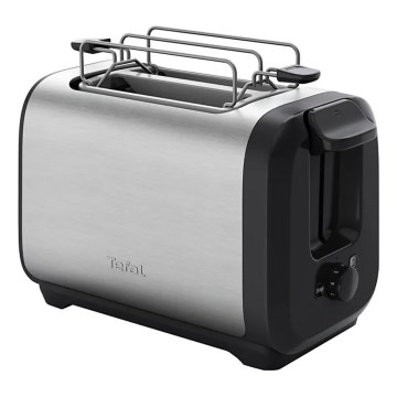 Tefal - Tostapane a due fori SUBITO 1300W/230V nero/acciaio inossidabile