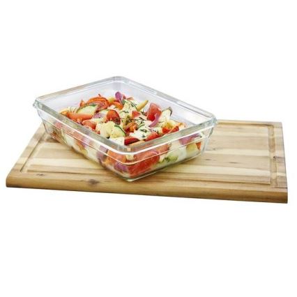 Tefal - Vorratsdose 2 l MSEAL GLASS rot/Glas