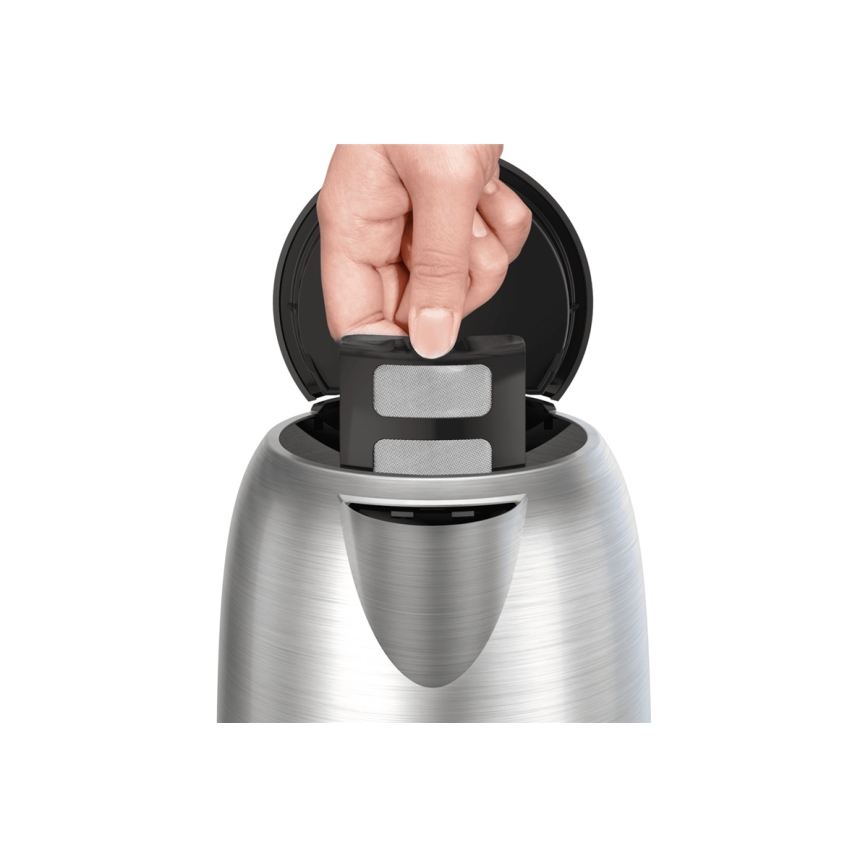 Tefal - Wasserkocher SUBITO 1,7l 2400W/230V Edelstahl/schwarz