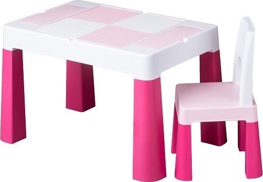TEGA BABY - Tavolo e sedia per bambini rosa/bianco