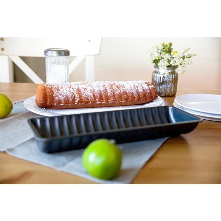 Teglia da forno TORO 31,5x12 cm nera