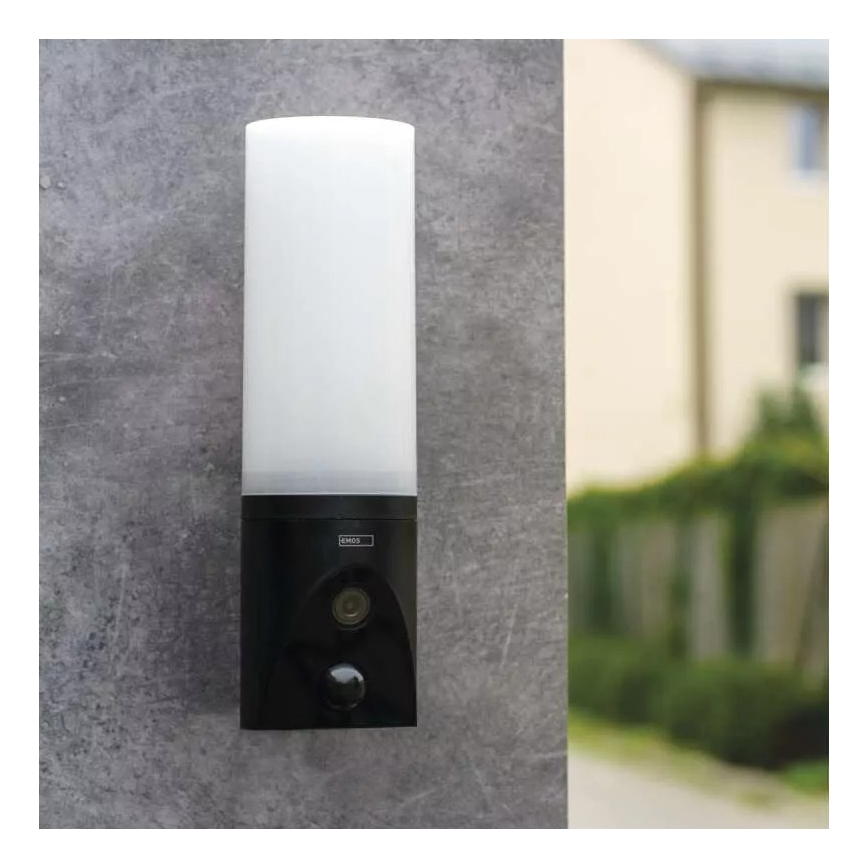 Telecamera esterna intelligente LED con luce GoSmart LED/12W/230V 3200K IP65 Wi-Fi Tuya nera