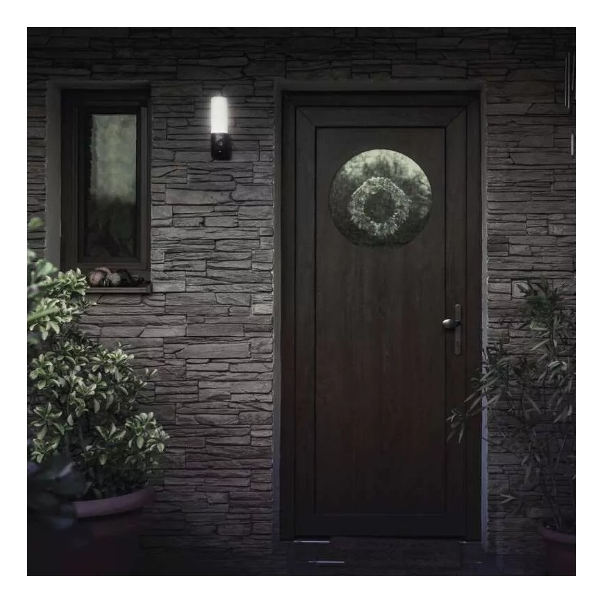 Telecamera esterna intelligente LED con luce GoSmart LED/12W/230V 3200K IP65 Wi-Fi Tuya nera