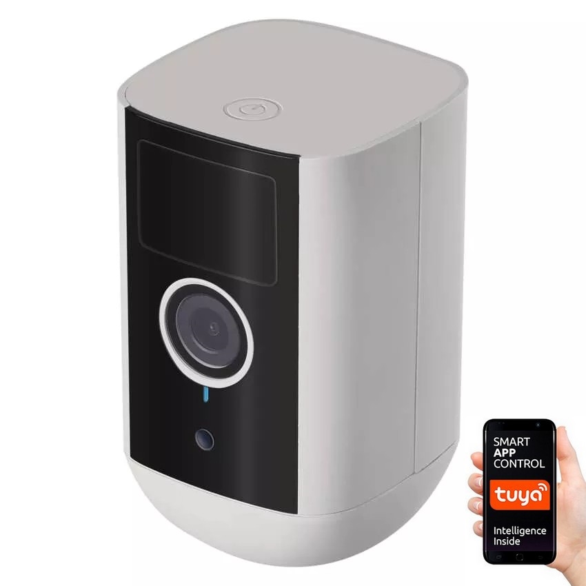 Telecamera intelligente per esterni con sensore di movimento GoSmart 5V IP65 Wi-Fi Tuya