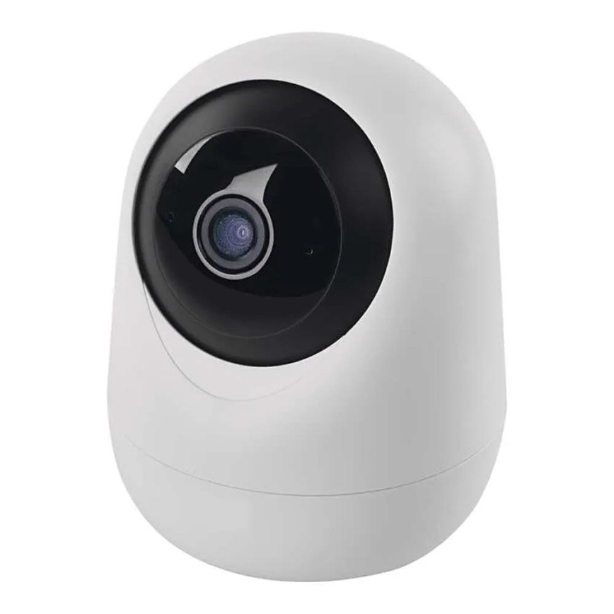 Telecamera interna intelligente rotante con sensore di movimento GoSmart 5V Wi-Fi Tuya bianca