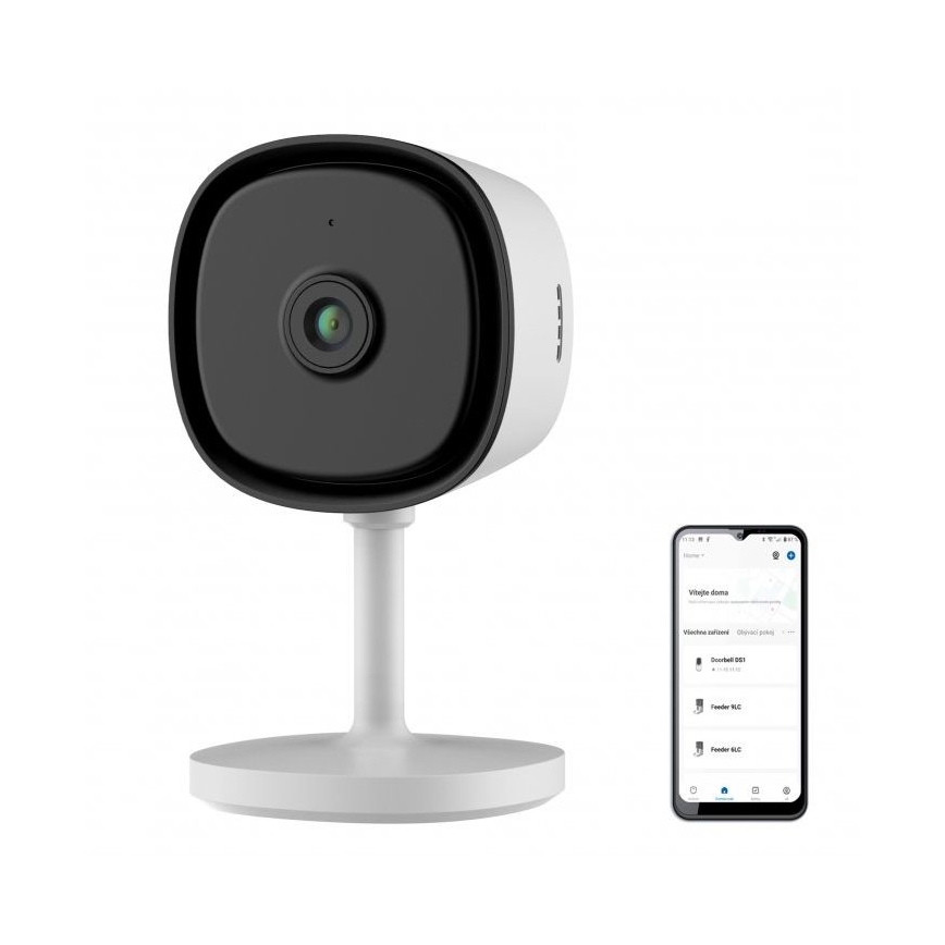 Telecamera interna intelligente con sensore Full HD 1080p 5V Wi-Fi bianca