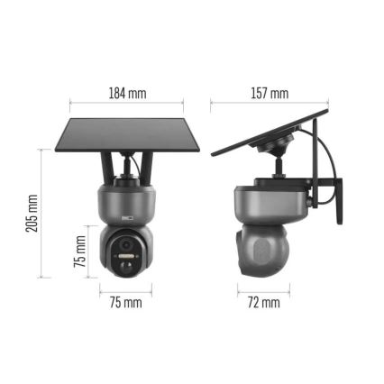 Telecamera solare intelligente con sensore GoSmart 4G/LTE 10400mAh 5V IP65 Tuya