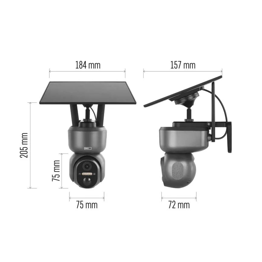 Telecamera solare intelligente con sensore GoSmart 4G/LTE 10400mAh 5V IP65 Tuya