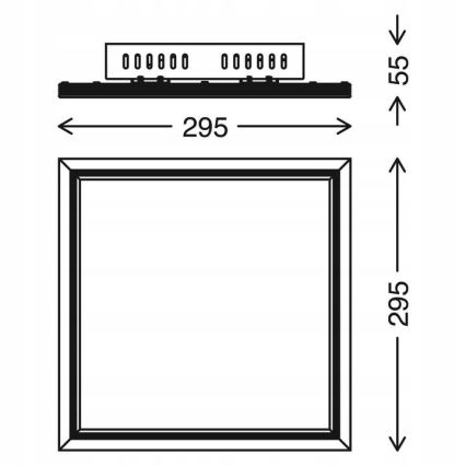 Telefunken 301506TF - Dimmbares Panel (LED RGBW) LED/18W/230V 4000K + Fernbedienung