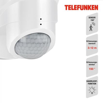 Telefunken 304406TF - LED-Wandstrahler mit Sensor für den Außenbereich LED/20W/230V IP44