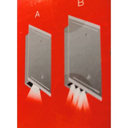 Telefunken 307704TF - Applique a LED da esterno 2xLED/3W/230V IP44 argento