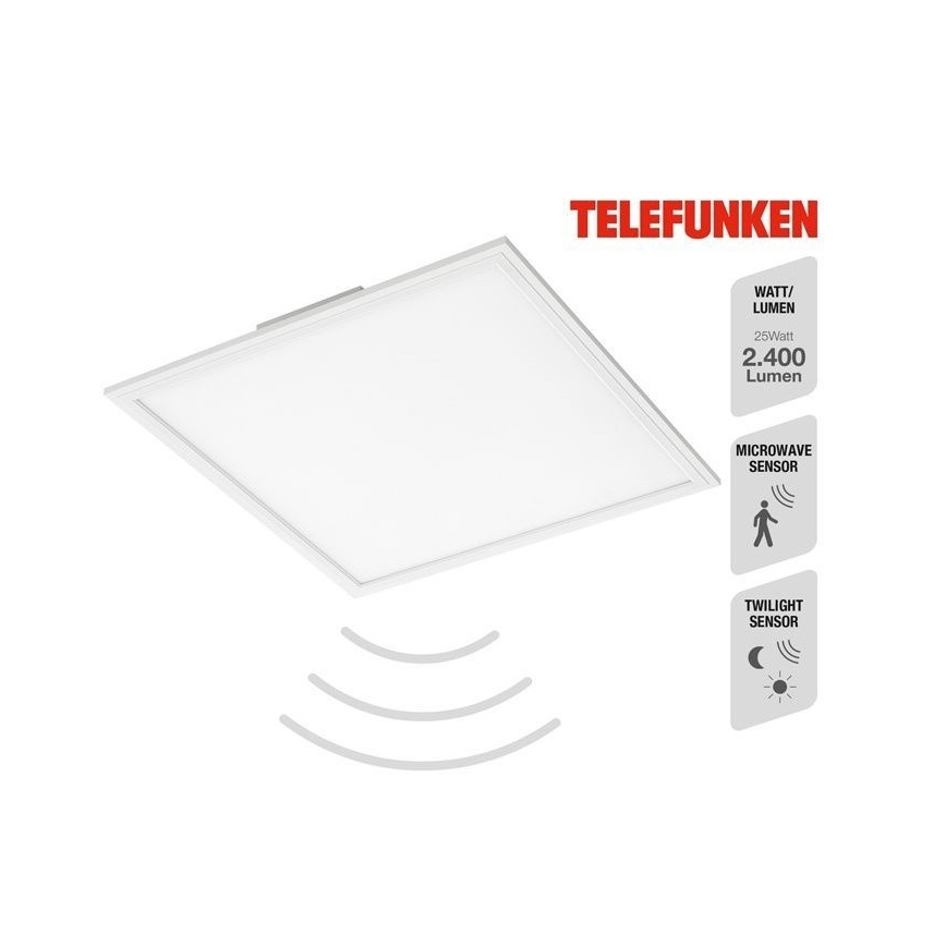 Telefunken 308806TF - Panneau en saillie avec détecteur LED/25W/230V 4000K