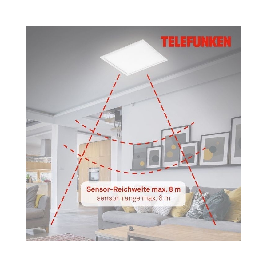 Telefunken 308806TF - Pannello a plafone LED con sensore LED/25W/230V 4000K