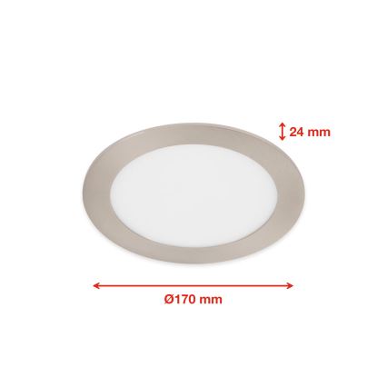 Telefunken 309402TF - Dimmbare LED-RGBW-Einbauleuchte für Badezimmer LED/12W/230V 2700-6500K IP23 Wi-Fi Tuya