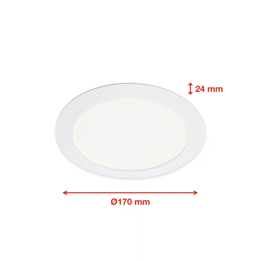 Telefunken 309406TF - FRAME LED RGBW dimmbare Einbauleuchte LED/12W/230V 2700-6500K Wi-Fi Tuya weiß