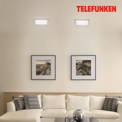 Telefunken 309602TF - Plafoniera dimmerabile RGBW LED/18W/230V 2700-6500K Wi-Fi Tuya