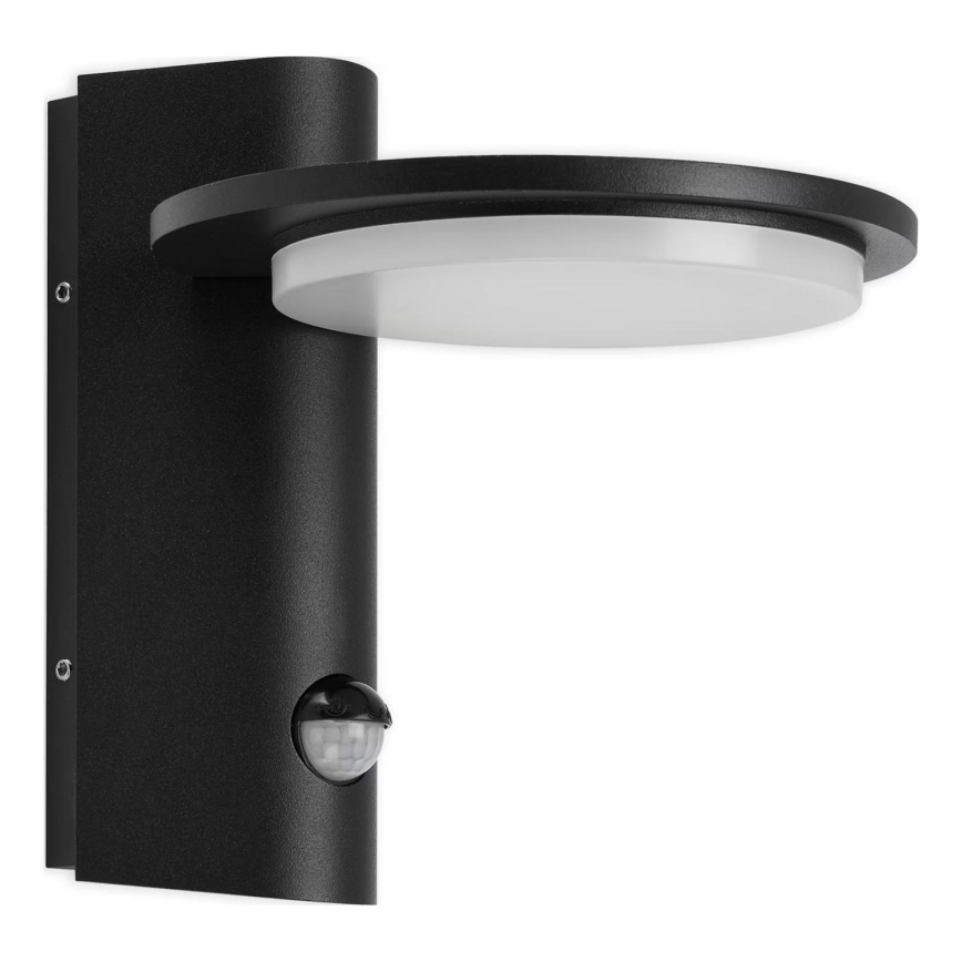 Telefunken 312505TF-LED Applique da esterno con sensore LED/10W/230V IP44 nero