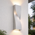 Telefunken 312704TF - Applique a LED da esterno 2xLED/5,5W/230V IP44 argento