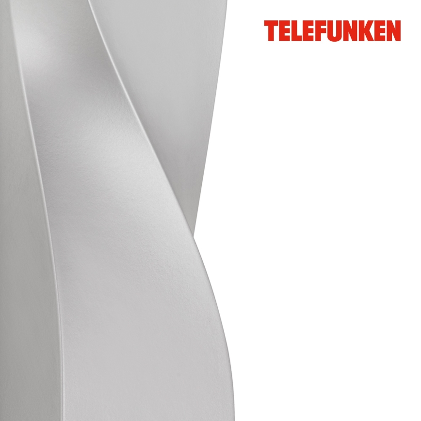 Telefunken 312704TF - LED-Wandleuchte für den Außenbereich 2xLED/5,5W/230V IP44 silbern