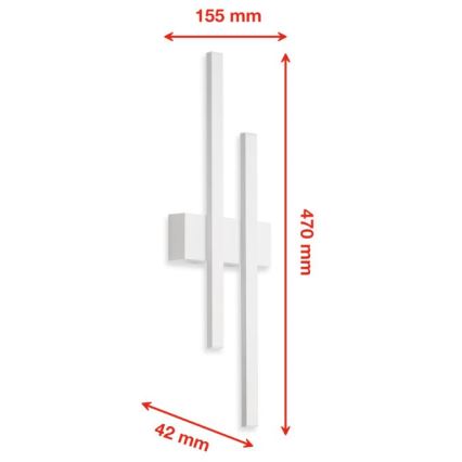 Telefunken 313206TF - LED-Wandleuchte für den Außenbereich 2xLED/8W/230V IP44