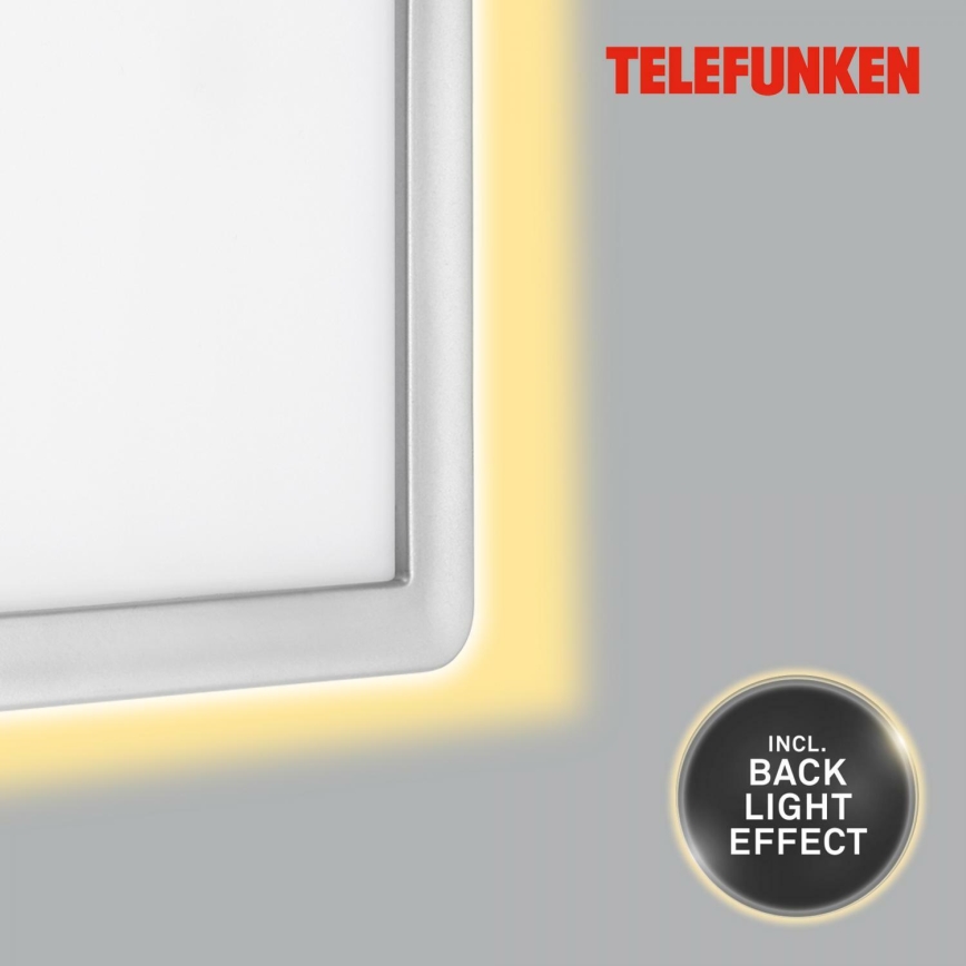 Telefunken 313604TF - LED-Wandleuchte für den Außenbereich LED/16W/230V IP44 silbern
