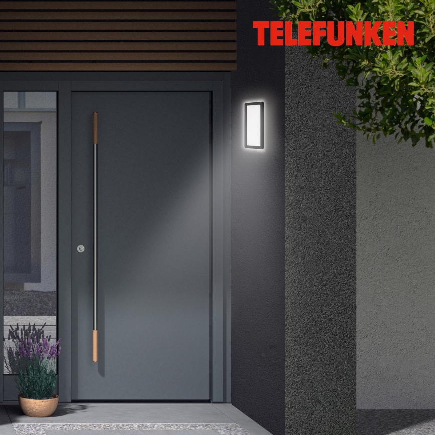 Telefunken 313605TF - Applique a LED da esterno LED/16W/230V IP44 nero