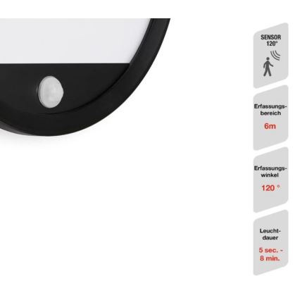 Telefunken 313705TF - Applique LED da esterno con sensore LED/15W/230V IP44