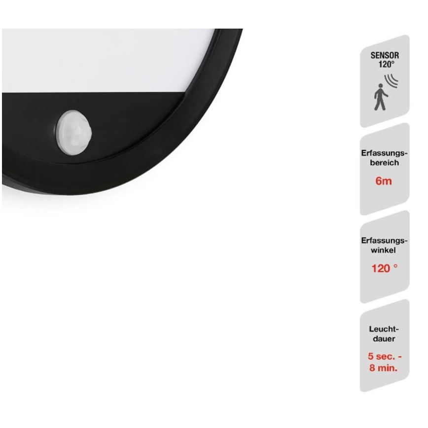 Telefunken 313705TF - Applique LED da esterno con sensore LED/15W/230V IP44
