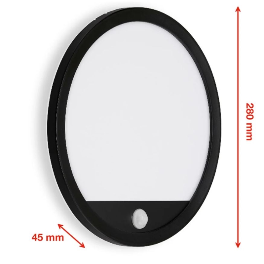 Telefunken 313705TF - Applique LED da esterno con sensore LED/15W/230V IP44