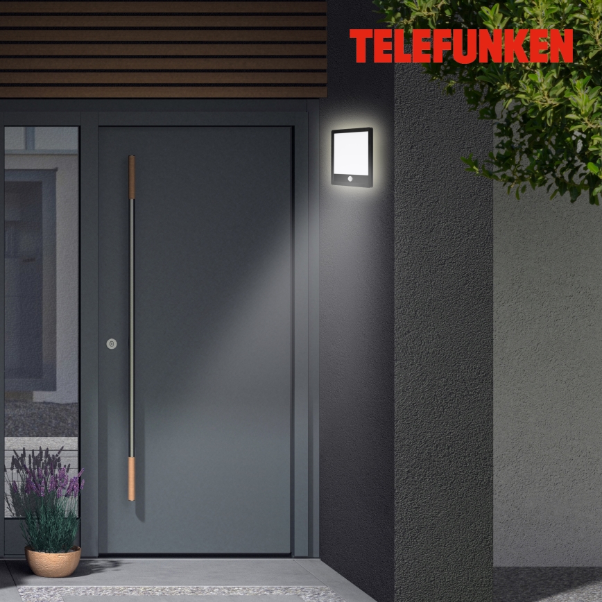 Telefunken 313805TF - LED-Außenwandleuchte mit Sensor LED/15W/230V IP44