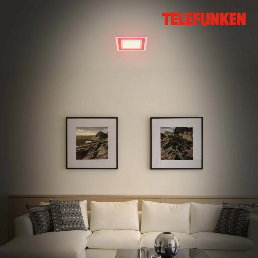 Telefunken 318706TF - LED RGBW dimmbares Panel LED/18W/230V 3000-6500K + Fernbedienung