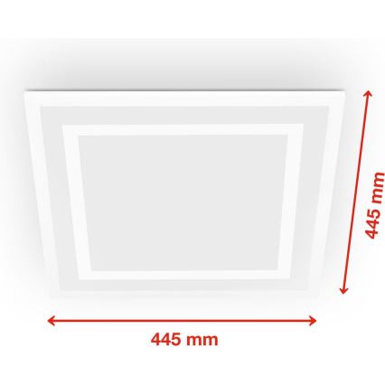 Telefunken 318806TF - Dimmbare LED-RGBW-Deckenleuchte LED/24W/230V 3000-6500K + Fernbedienung