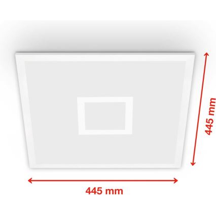 Telefunken 319106TF - Plafoniera dimmerabile RGBW LED/24W/230V 2700-6500K bianco + telecomando