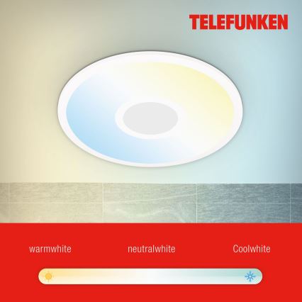 Telefunken 319306TF - LED RGBW Lampada dimmerabile LED/22W/230V 2700-6500K + telecomando