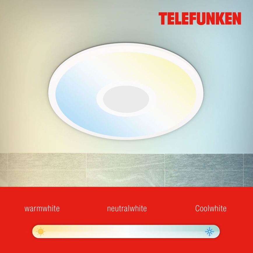Telefunken 319306TF - LED RGBW Lampada dimmerabile LED/22W/230V 2700-6500K + telecomando